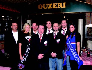 Sponsoren-Treffen in der Ouzeri