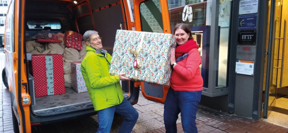 Der Wunschbaum im Freiwilligenzentrum Hannover